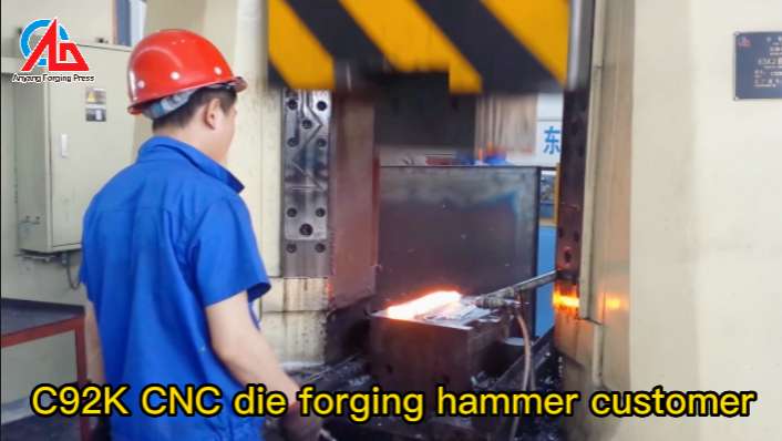 CNC hydraulic Close Die Forging Hammer (C92K) customer in China